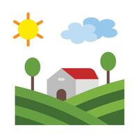 Farm Icon Design vector