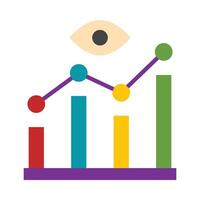 Data Visualization Icon Design vector