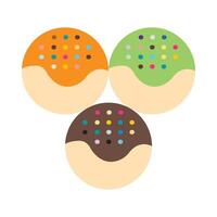 Takoyaki Icon Design vector