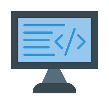 diseño de icono de programación vector