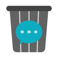 Delete Message Icon Design vector