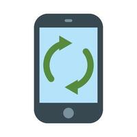 Syncing Icon Design vector