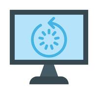 Restart Icon Design vector