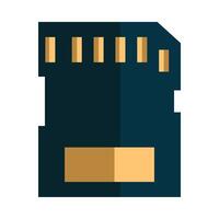 Memory Card Icon Design vector