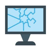 Broken Screen Icon Design vector