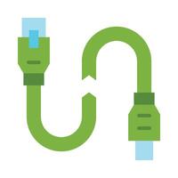 Broken Wire Icon Design vector