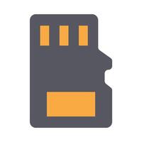Sd Card Icon Design vector