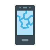 Broken Phone Icon Design vector