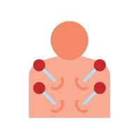Acupuncture Icon Design vector