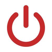 Power Button Icon Design vector