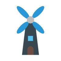 Windmill Icon Design vector