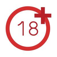 Age Limit Icon Design vector