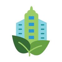 Green City Icon Design vector