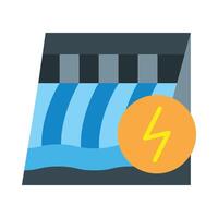 Hydroelectricity Icon Design vector