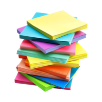 Stack of Sticky Notes on Transparent Background png