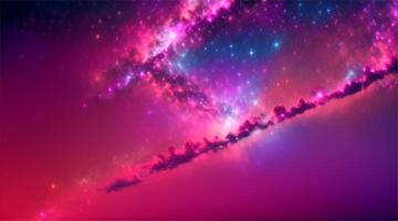 Abstract space background with glowing nebula elements video