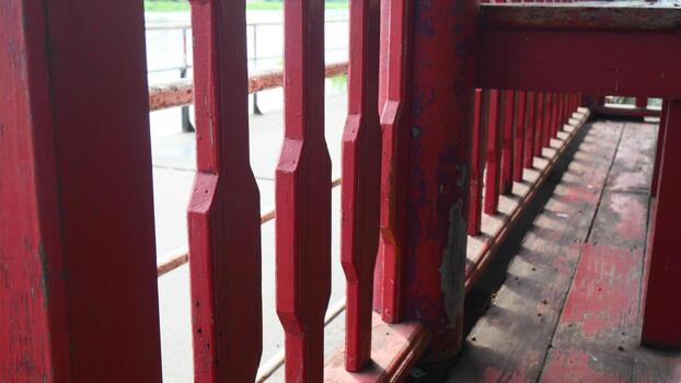 resumen imagen de un rojo de madera palo cuales tiene hermosa ligero y sombra foto