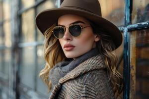 Portrait of a fashion trendsetter photo