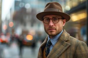 Portrait of a fashion trendsetter photo