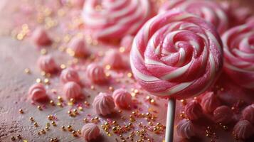 Group of Lollipops Stacked Together photo