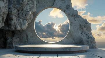 Circular Object in the Center photo