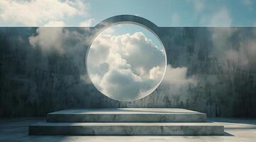 Circular Object in the Center photo