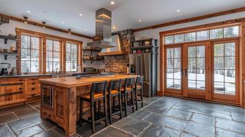 Modern Kitchen With Large Island photo