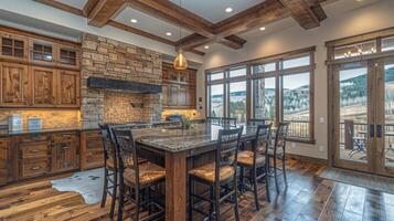 Modern Kitchen With Large Island photo