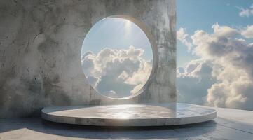 Circular Object in the Center photo
