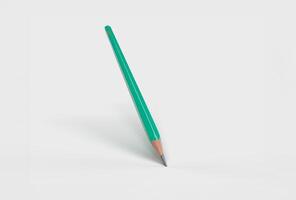 scene with green pencil standing up with large graphite tip photo