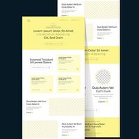 Modern Business Website and Email Templates Responsive, Customizable Designs for Landing Pages, and Marketing Campaigns vector