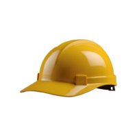 yellow helmet cap isolated on transparent background png