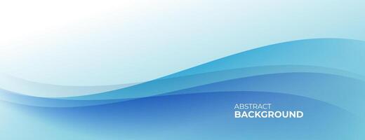 abstract blue background with waves and a place for text vector