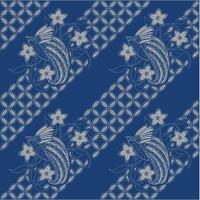 Batik Pattern Cendrawasih Bird vector