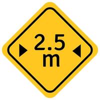 traffic sign, Cautionary beware Maximum weidth vector