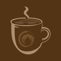 Set of icons for coffee cups. vector