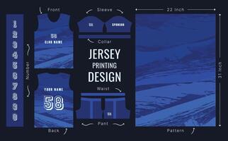 Abstract design for jersey printing. Background pattern for sports team jersey vector
