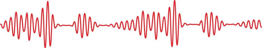 Sound waves collection. High frequency radio wave. Music equalizer vector