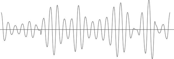 Sound waves collection. High frequency radio wave. Music equalizer vector