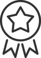 Star icon symbol image for rangking or rating reward Free vector