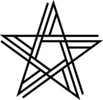 Star icon symbol image for rangking or rating reward Free vector