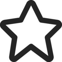 Star icon symbol image for rangking or rating reward Free vector