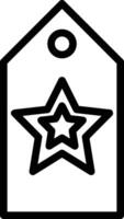 Star icon symbol image for rangking or rating reward Free vector