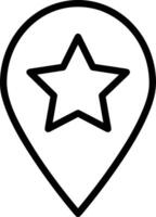 Star icon symbol image for rangking or rating reward Free vector