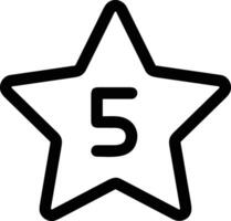 Star icon symbol image for rangking or rating reward Free vector