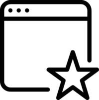 Star icon symbol image for rangking or rating reward Free vector
