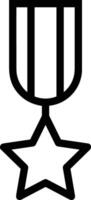 Star icon symbol image for rangking or rating reward Free vector