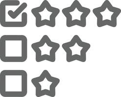 Star icon symbol image for rangking or rating reward Free vector