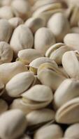 Closeup of pistachio, pistachios nut video