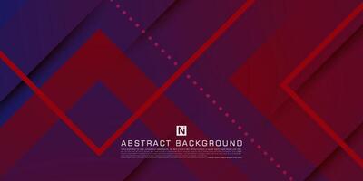 Abstract 3d background . Red and blue gradient overlap background. geometric shapes on dark color design. Modern overlap papercut futuristic background. Eps10 vector